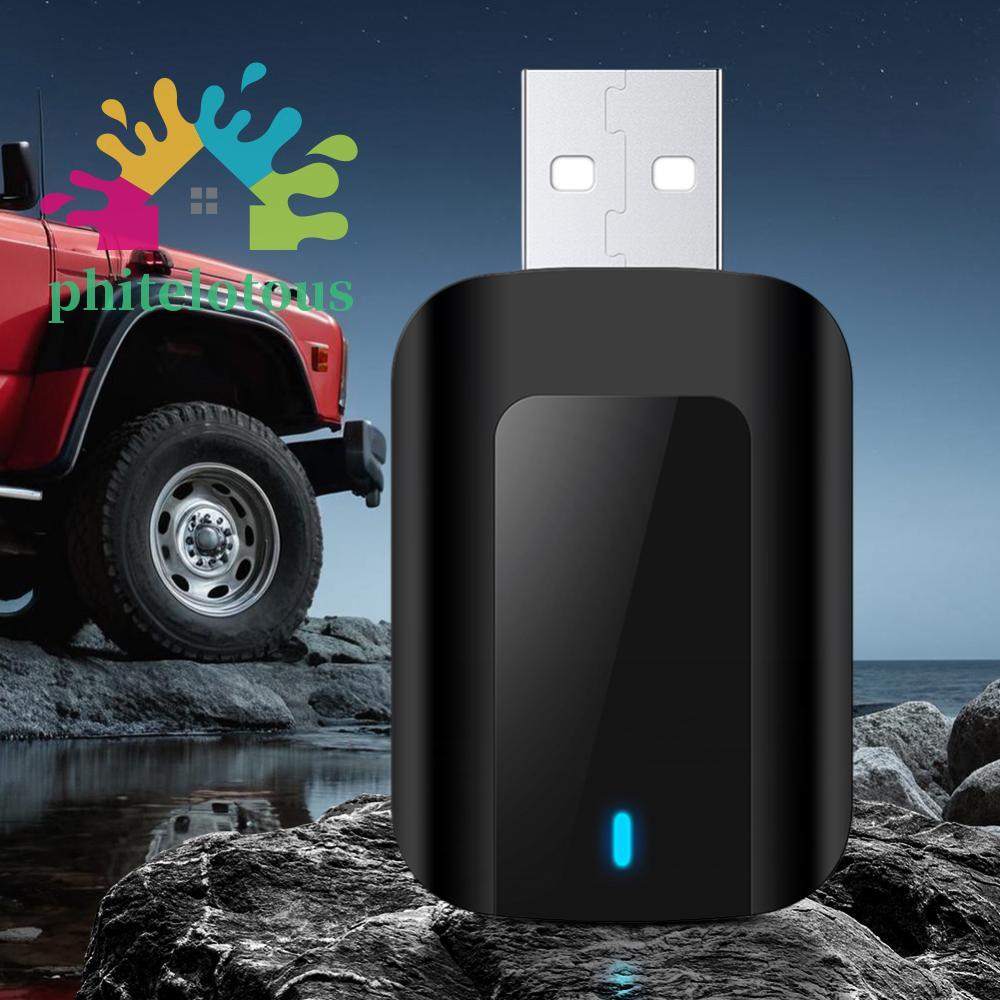 ❤ Phitelotous Wired To Wireless Carplay & Android Auto AI Box 2.4/5G WiFi Bluetooth-Compatible 5.0 ส