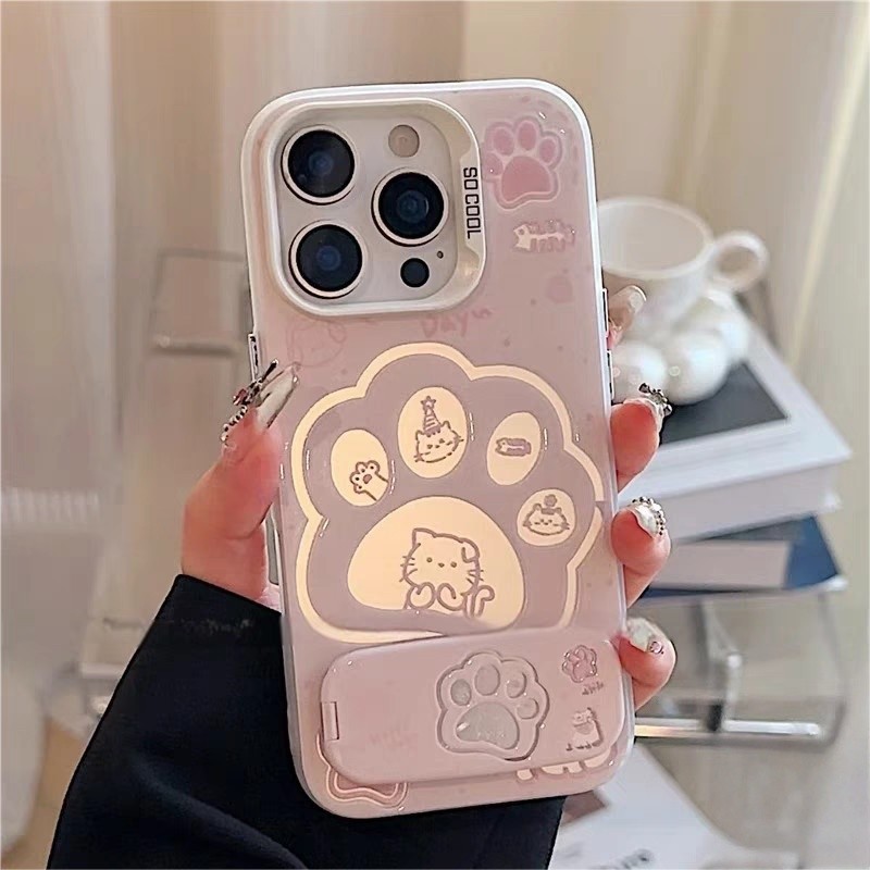 อุ้งเท้าน่ารักของแมว เคสโทรศัพท์ For Samsung Galaxy A50 A51 A14 A31 A10S A50S A30S A32 A03 2021 A13 A25 A52 กันกระแทกเคส