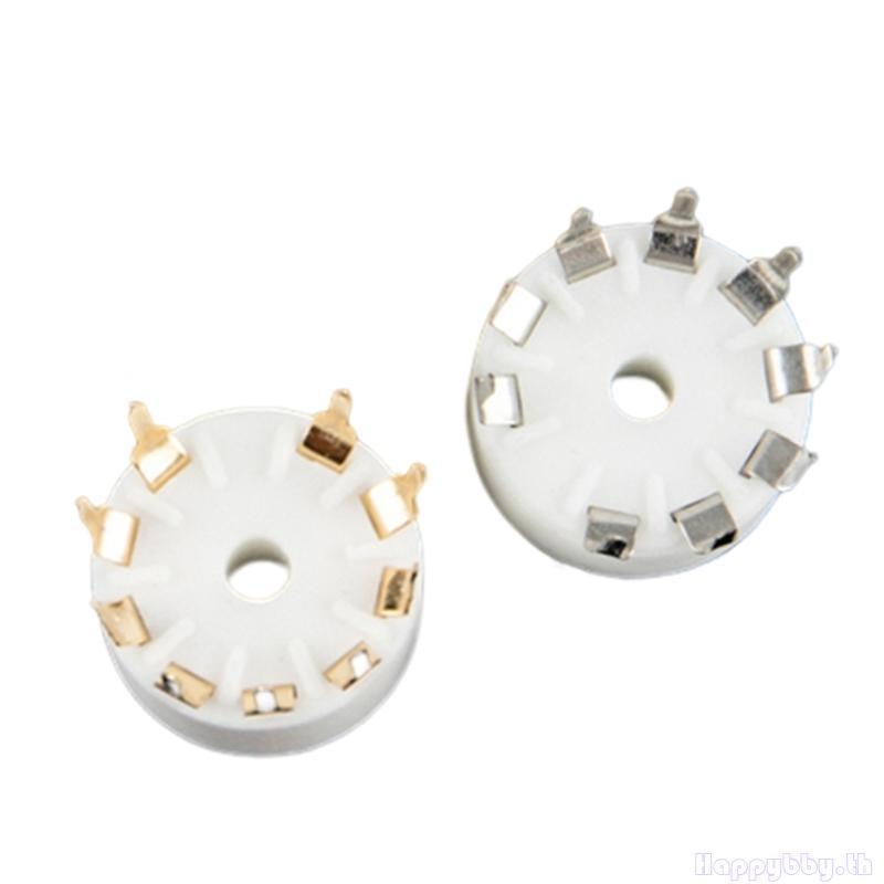 Hap เซรามิค 9 ขา B9A PCB MOUNT ซ็อกเก็ตหลอดสําหรับ 6DJ8 EL84 6922 6BM8 6BQ5 EL84 6CG7