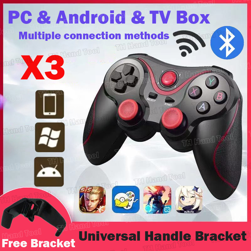 ส่งเร็วX3 เกมไร้สายบลูทูธคอนโทรลเลอร์คอนโทรลเลอร์เกมมือถือรองรับ IOS Android Game Controller Bluetoo