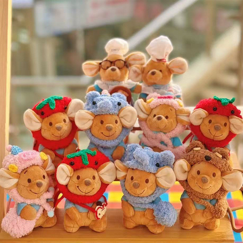 Dongdi Adzuki Bean ตุ๊กตากระเป๋าแขวนพวงกุญแจรถแฟนแฟนของขวัญวันเกิด Adzuki Bean GS0226