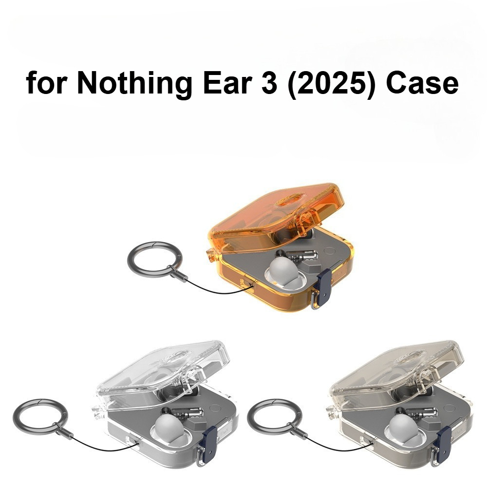 Case for Nothing Ear 3 (2025) Clear TPU Case Suitable for Nothing Ear 3 (2025) Earphone Lanyard Prot