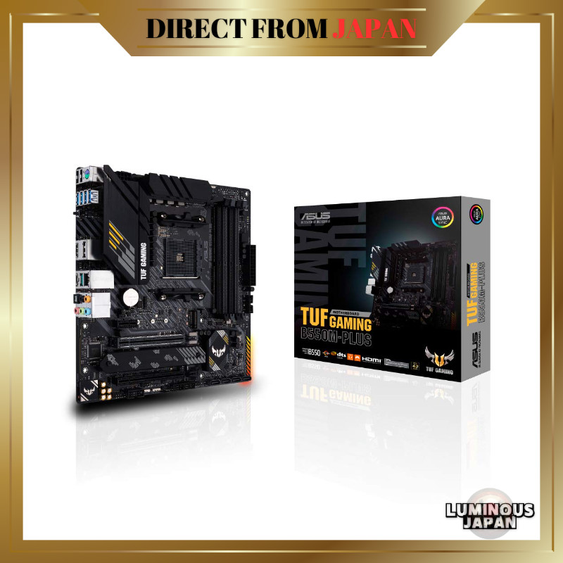 ASUS TUF GAMING B550M-PLUS — AM4 B550 mATX Motherboard Compatible with AMD Ryzen 5000 Series / Offic