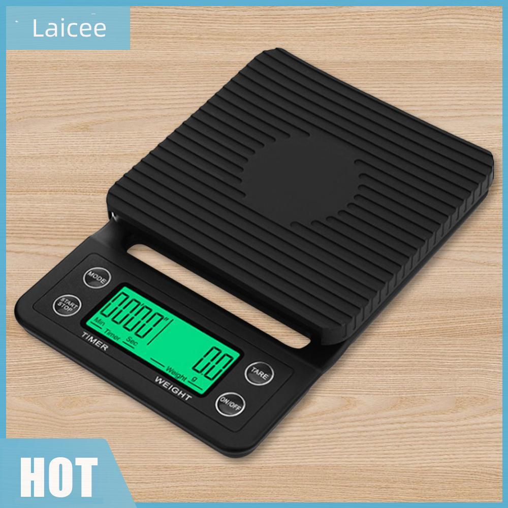 [Laicee.th] 5/3kg Electronic Drip Coffee Scale ความแม่นยําสูงวัด LCD Digital Display Timer เครื่องมื