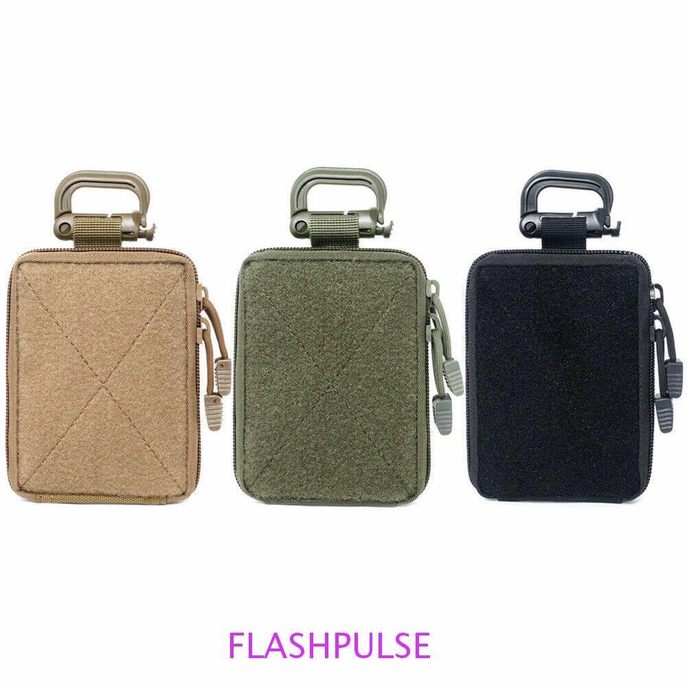 FLASHPULSE EDC Pouch Portable Pouch Small Wallet Hiking Organizer