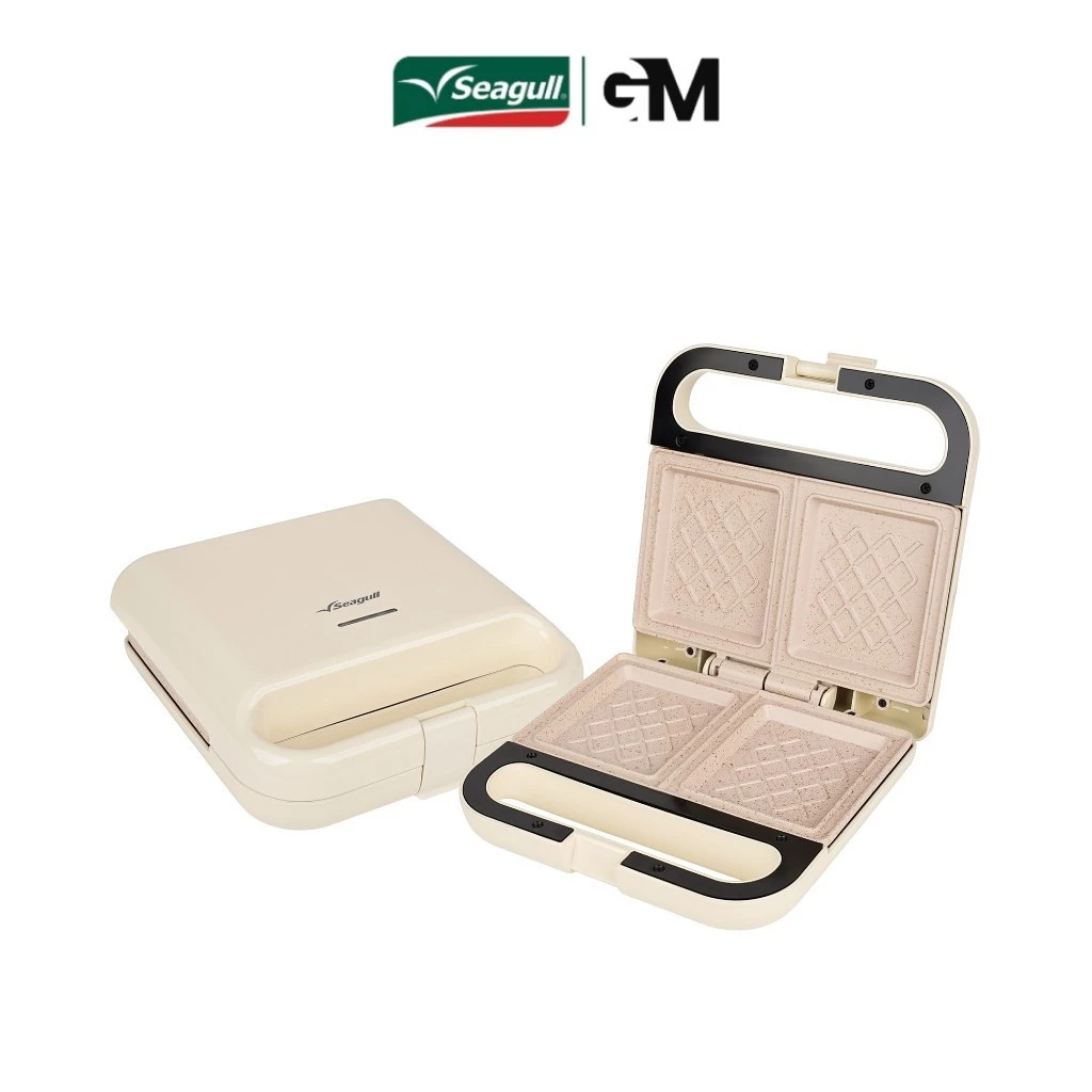 Seagull เครื่องทำแซนด์วิชอเนกประสงค์ (ครีม) (SSW-001-CR) Multi-Purpose Sandwich Maker By. GM.HOME