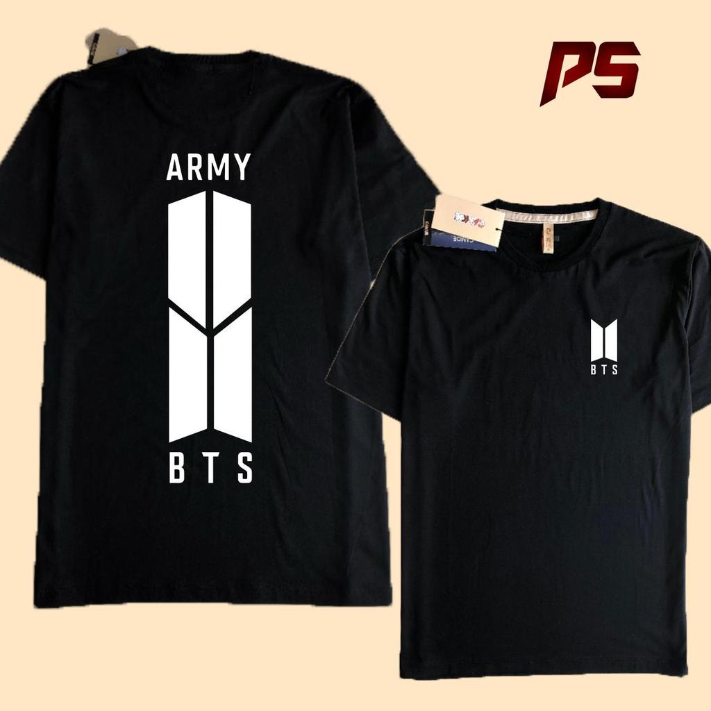 เสื้อยืด BTS Army พร้อมโลโก้ RM JHope Suga Jin V Jungkook Jimin db