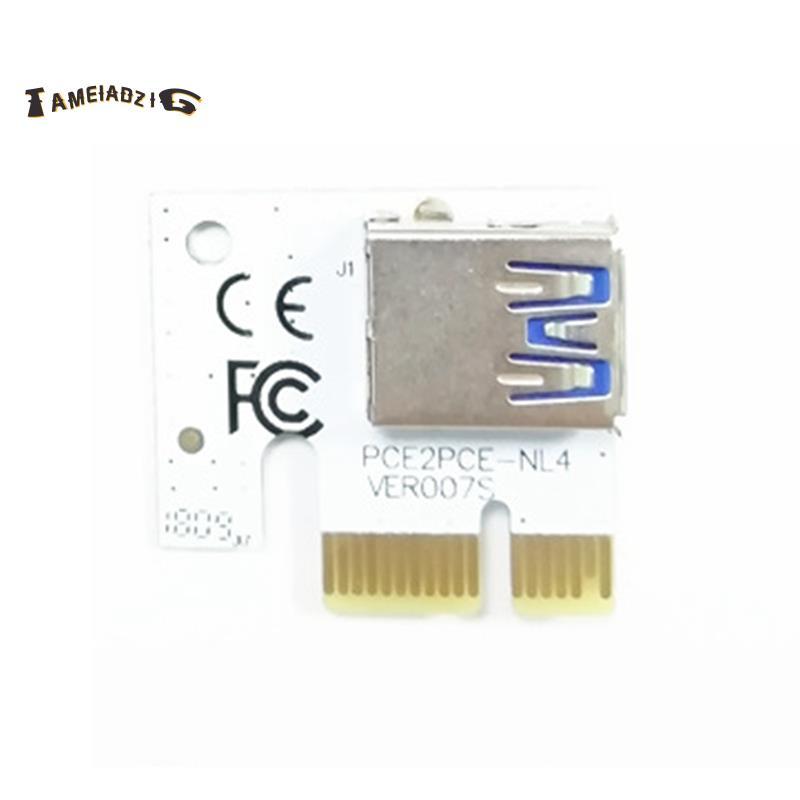 [คุณภาพ T] 10 ชิ้น PCI Express Riser การ์ด PCI 1X PCI-E X1 Riser 90 องศาแปลงการ์ด USB 3.0 สําหรับ 00
