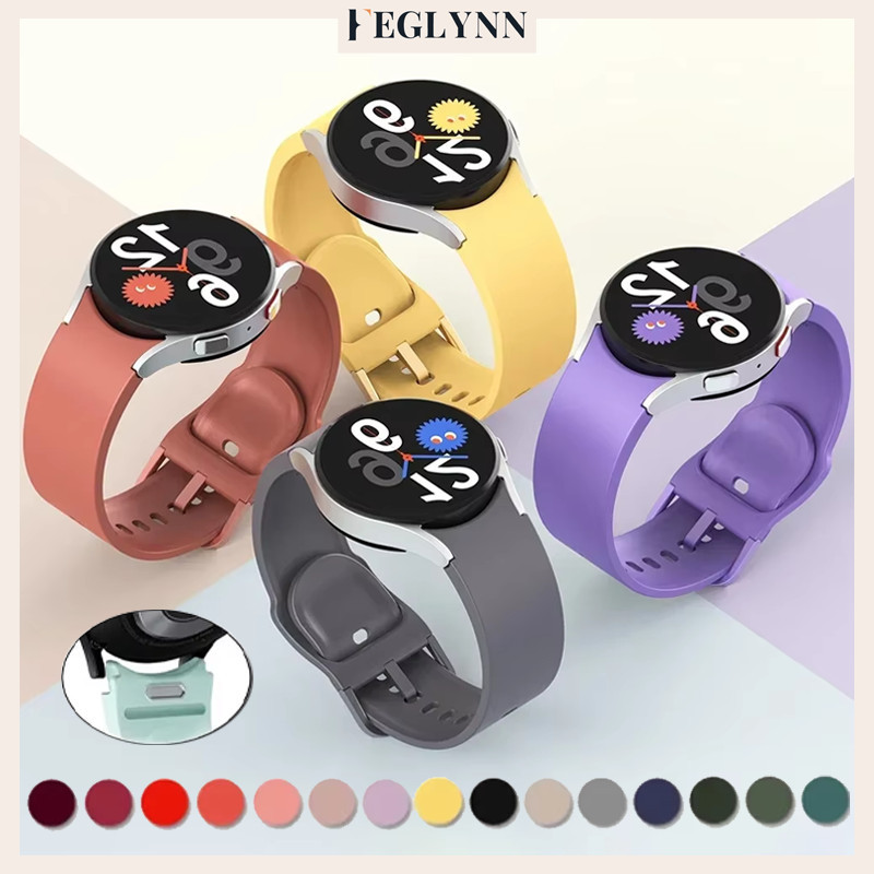 สายซิลิโคน 20 มม for Samsung Galaxy Watch FE 7 6 5 4 44มิลลิเมตร40มิลลิเมตร5 Pro 6 4 Classic กันน้ำ มีหลายสีให้เลือก