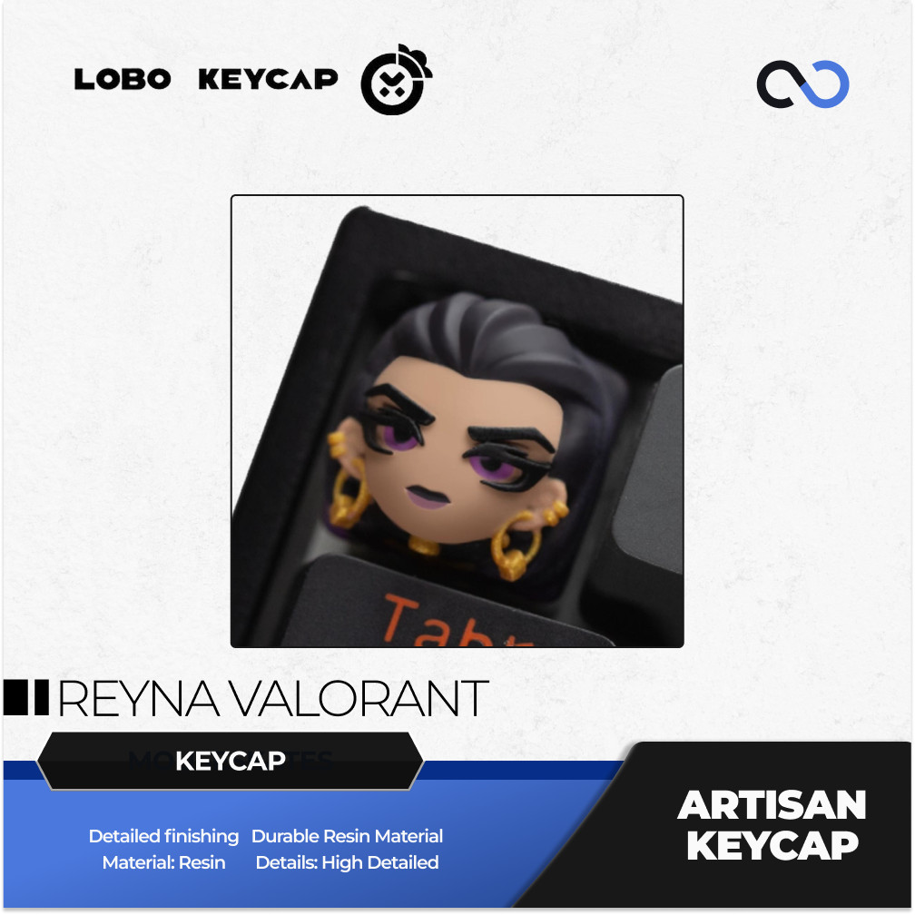 Lobo Reyna Valorant Agent Theme Artisan Keycaps ปุ่มกดเรซิน