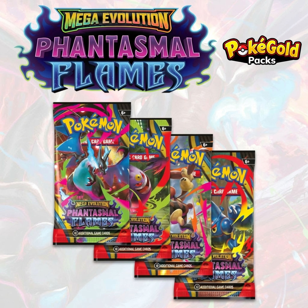 Pokemon TCG Phantasmal Flames (ME02) Booster Pack ของแท้ภาษาญี่ปุ่น Sealed Factory พร้อมส่ง