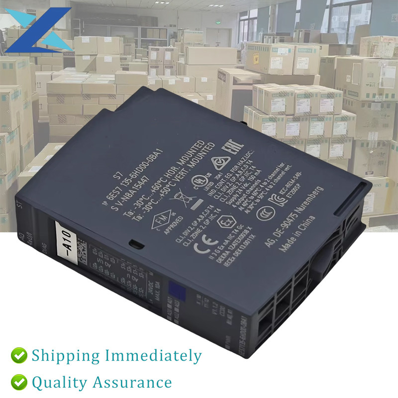 ร้อน Siemens ใหม่ HOT 6ES7135-6HD00-0BA1 SIMATIC ET200SP PLC เอาต์พุตอะนาล็อกโมดูล 24V DC อุตสาหกรรม