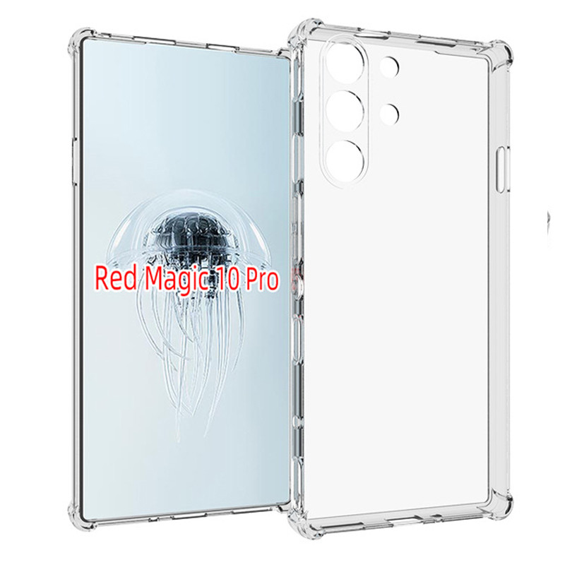 เคสสําหรับ Red Magic 10 Pro Red magic10Air เสริมมุม Soft TPU ถุงลมนิรภัยกันกระแทกสําหรับ ZTE nubia R