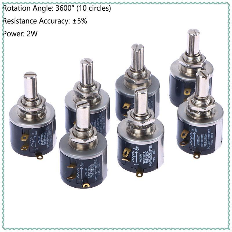สหหหหนมคอท เทเนอร์นเดิม1ชิ้น534-1 Spectorl Precision Coil Wire Wound Potentiometer 534 2w 100R 200R 