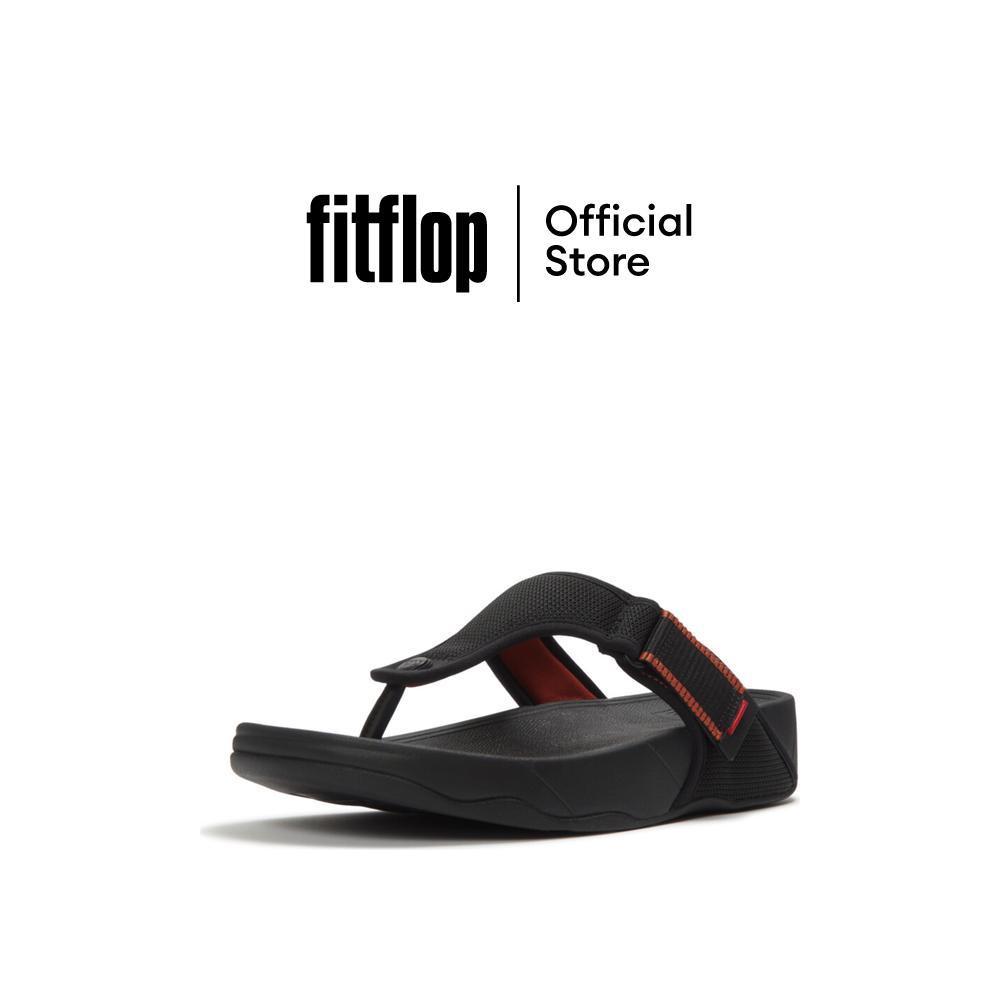 FITFLOP TRAKK ADJ.W/RESISTANT MESH รองเท้าแตะแบบหูหนีบผู้ชาย รุ่น A6L-D31 สี BLACK