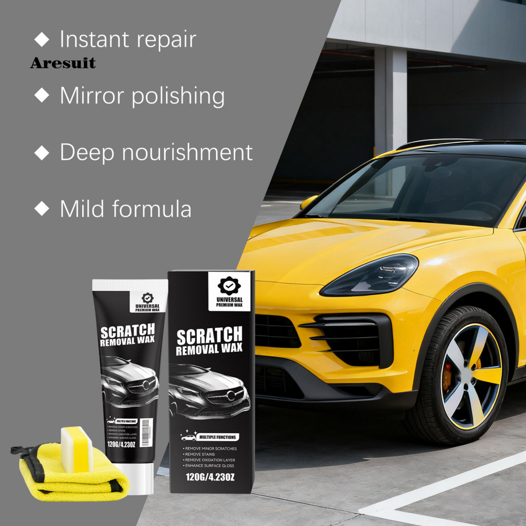 [Aresuit] Auto Scratch Remover Car Scratch Remover Car Scratch Repair Cream Kit with Towel Sponge – 