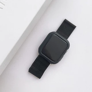 PC กรณีนาฬิกา ครอบคลุมสายรัดลูป Milanese for IWatch Ultra/SE 3 2 Smart Watch Series 11 10 9 8 7 6 49/46/45/44/42/41/38มม
