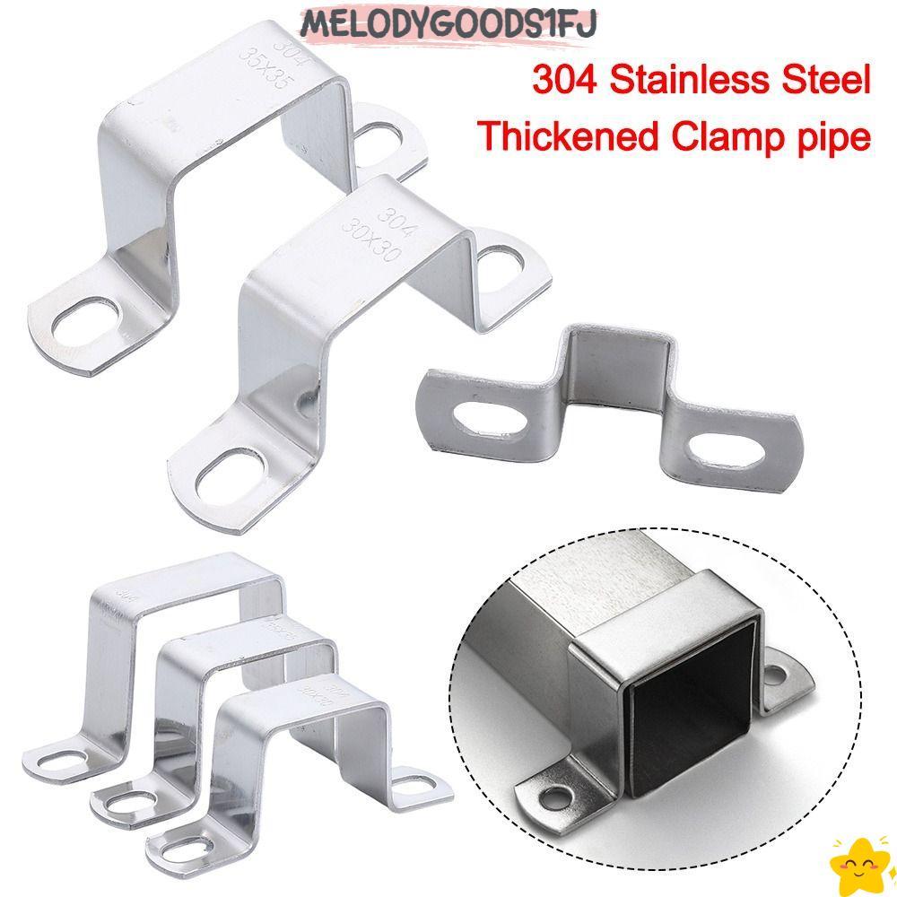 MELODYGOODS1FJ แคลมป์ท่อ Horseback, Fastening Buckles Clip Ohm Tube Card, M-รูป U-รูปสี่เหลี่ยมผืนผ้
