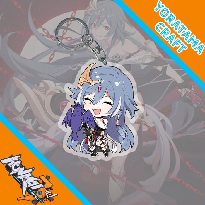 Gantungan Kunci Fuhua Senti 03 ผลกระทบ Honkai, พวงกุญแจ Akrilk Custom
