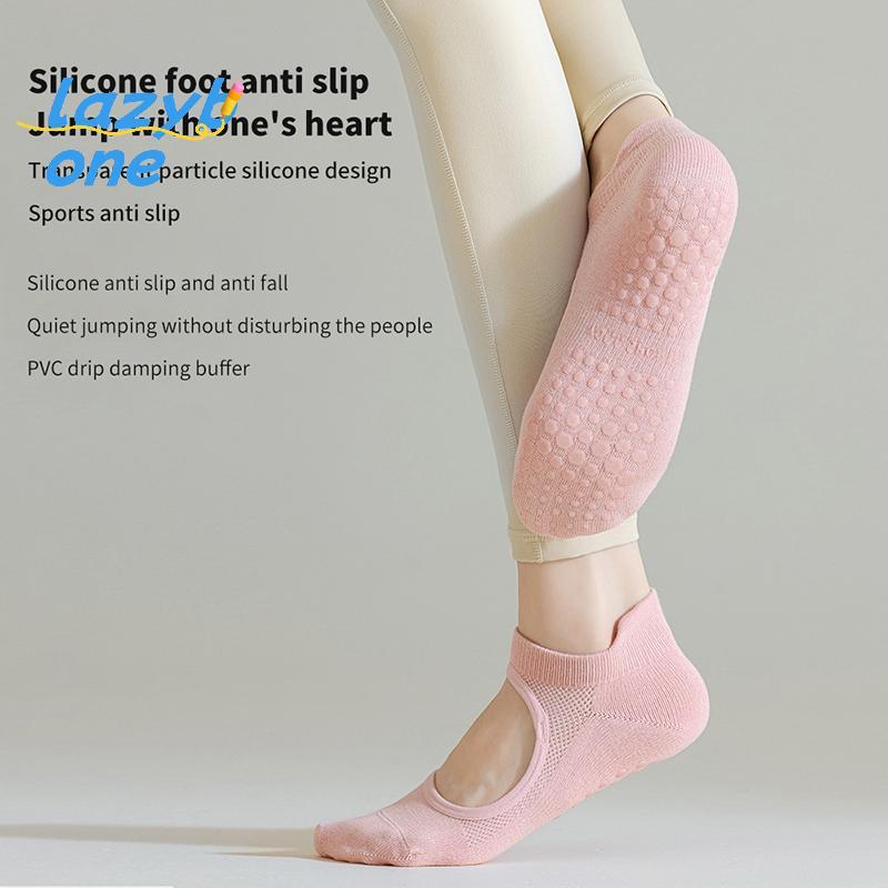 LZ-t] 1 คู่ผู้หญิงพิลาทิส Sos Baless Anti-Slip Breathable โยคะ Sos ข้อเท้าสุภาพสตรีบัลเล่ต์เต้นรํากี