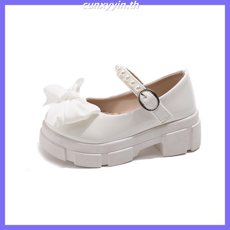 V998 รองเท้าคัดชู เด็กผู้หญิง โบว์ หนัง PU แบบเงา สำหรับน้อง 3-8 ขวบ New พร้อมส่งในไทย C68 💕✨