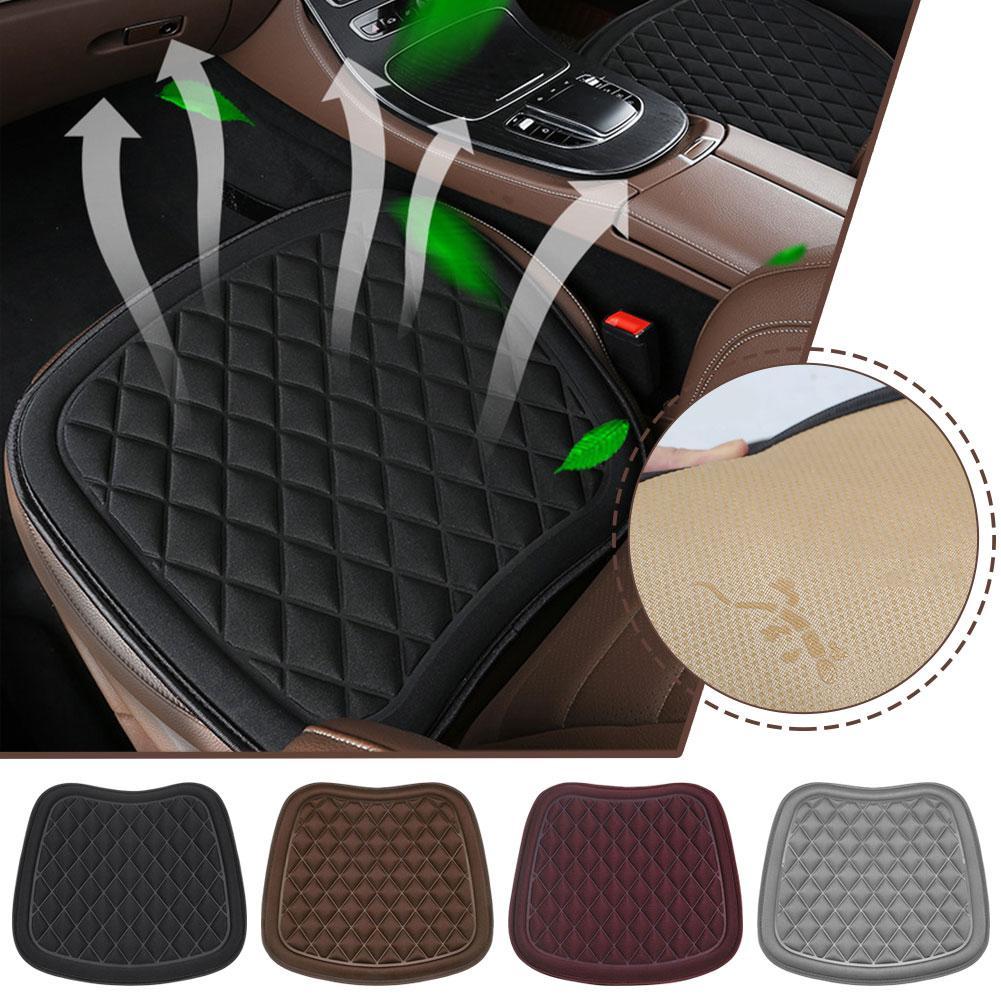 Plush Car Seat Cover Cushion Anti-slip Universal Seat Breathable Pad สําหรับทุกยานพาหนะรถด้านหน้า P5