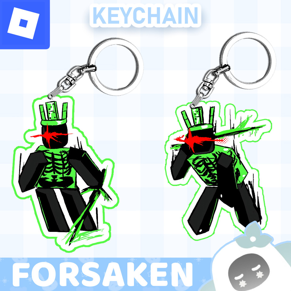 Ganci / Gantungan Kunci Akrilk ROBLOX ฟอร์ซาเก้น 1X1X1X1X1