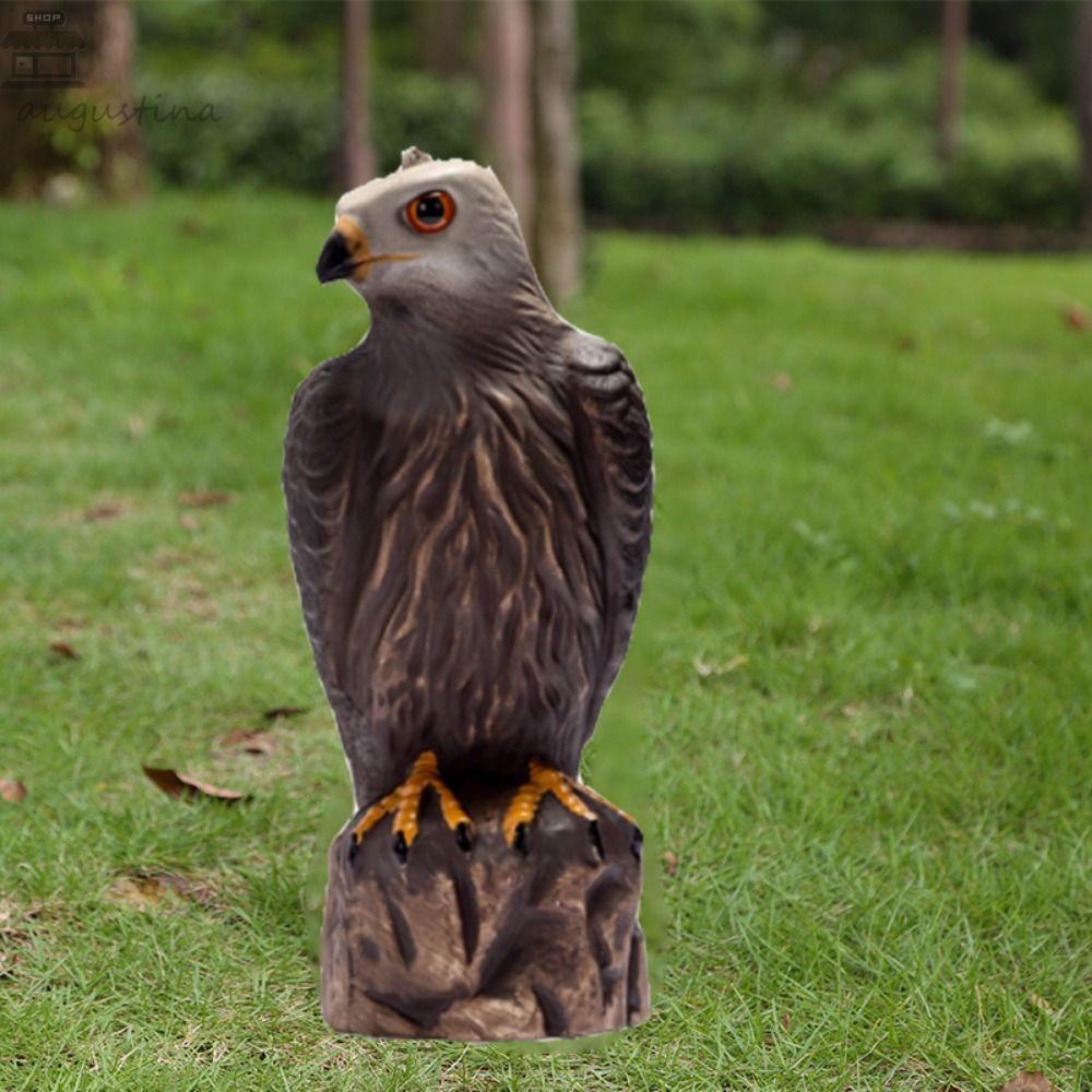 AUGUSTINA Eagle Repellents รูปปั้น,เหมือนจริงสวน Eagle รูปปั้น, Creative กันน้ําทนทานเรซิ่นหัตถกรรมสัตว์ประติมากรรมบ้านสวน Decor