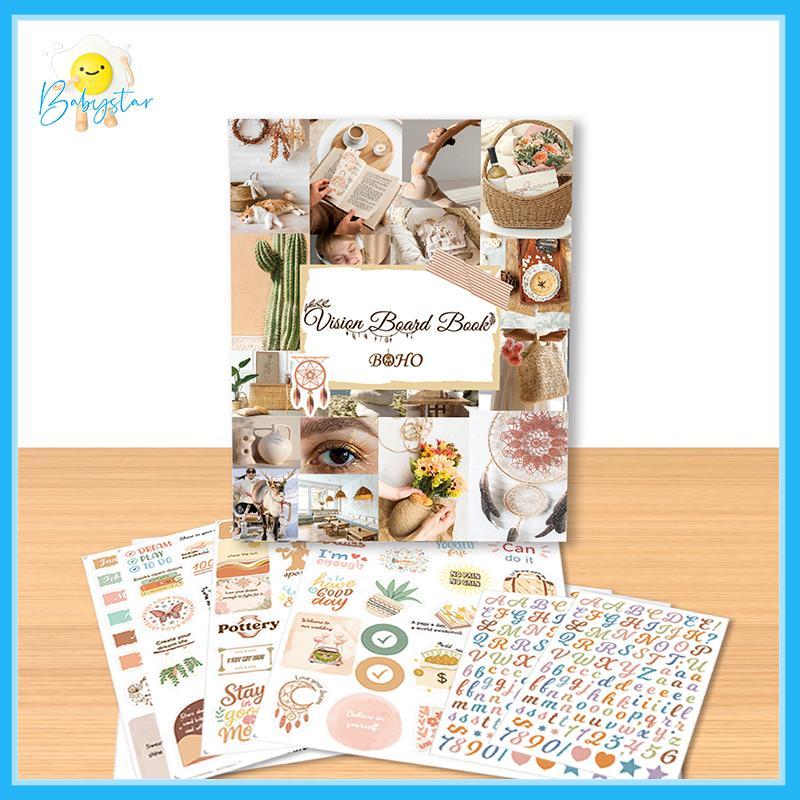 [Inthehot-t] 1100+ Vision Board Book, Vision Board Supplies สําหรับผู้หญิง, Vision Board Clip Art Bo