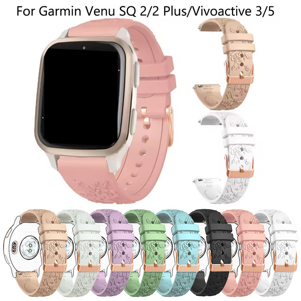 20 มม.สายนาฬิกาซิลิโคนสําหรับผู้เบิกทาง Garmin 570 42 มม.645 245 165 158 55 สายคล้องคอสําหรับ Garmin