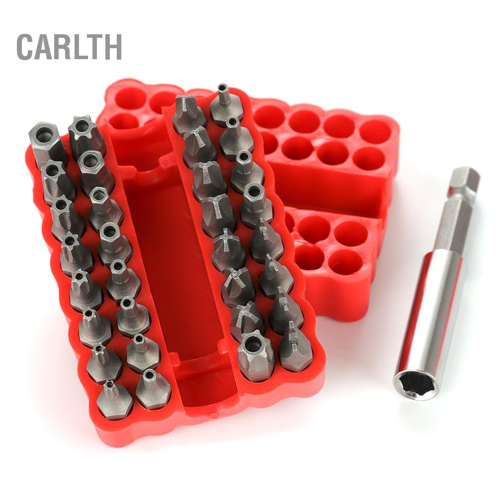 Carlth [Ander Online] (คลังสินค้าเสมือน) (กลวง) ชุดดอกไขควงไฟฟ้าพิเศษ 33 ชิ้น (สีแดง) <unbranded>