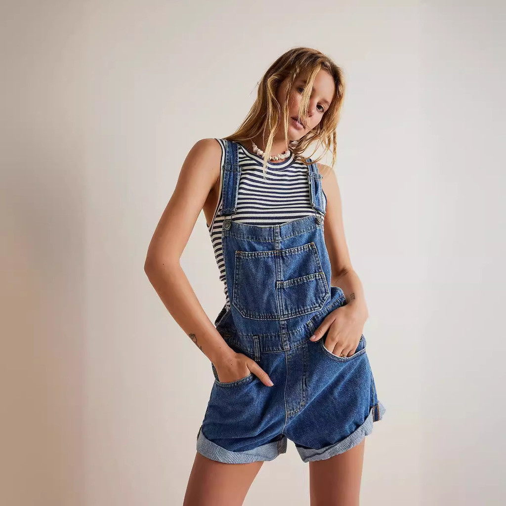 Loose Multi-Strap Jeans Women-Seysi Clothing Store