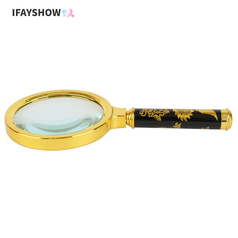 IFAYSHOW อ่านเครื่องประดับแว่นขยาย Professional 10X 60/70/800/90/100 มม.เลนส์แว่นขยาย
