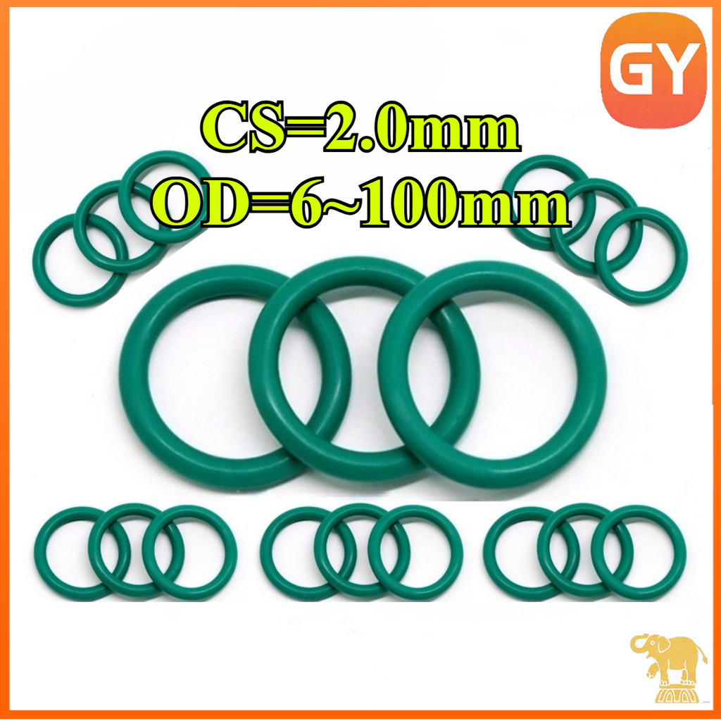 โอริง ORing ยางโอริง FKM เลือกขนาดได้ Cs2mm * OD6-100mm [GYYY-TG]