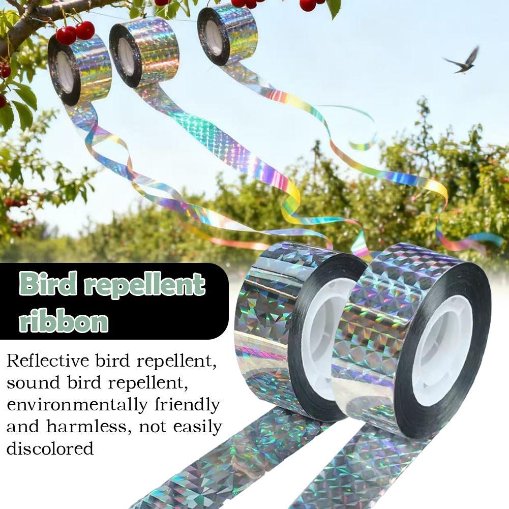 80m Bird Repellent Ribbon วัสดุสัตว์เลี้ยงสะท้อนแสงสูง Orchard และกระพริบสะท้อนแสง M4r2