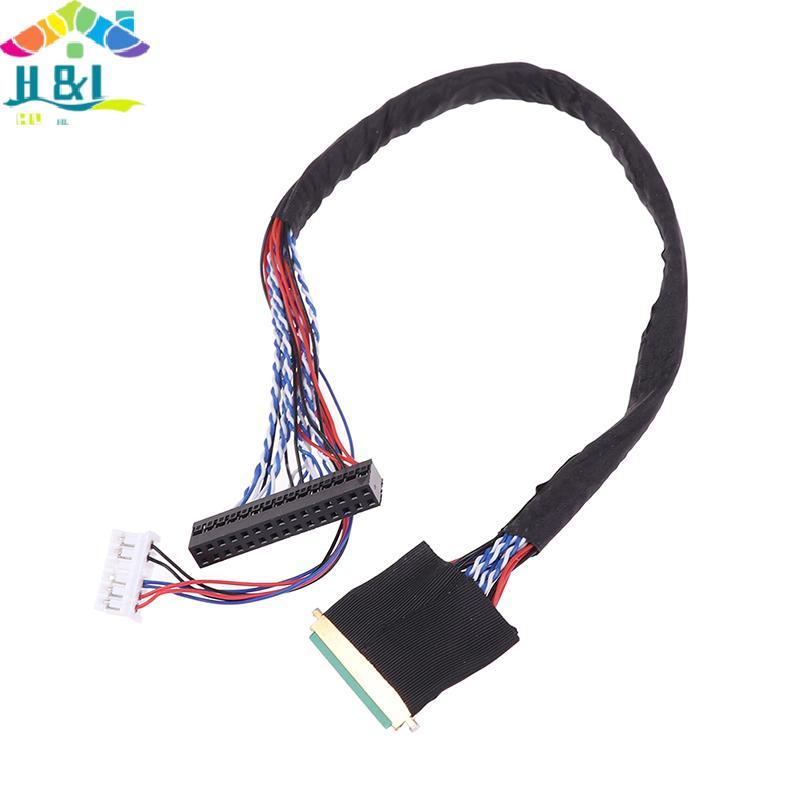 H&L I-PEX 20453-040T-11 40Pin 2ch 6bit LVDS Cable สําหรับ 10.1-18.4 นิ้ว LED LCD แผง {th}