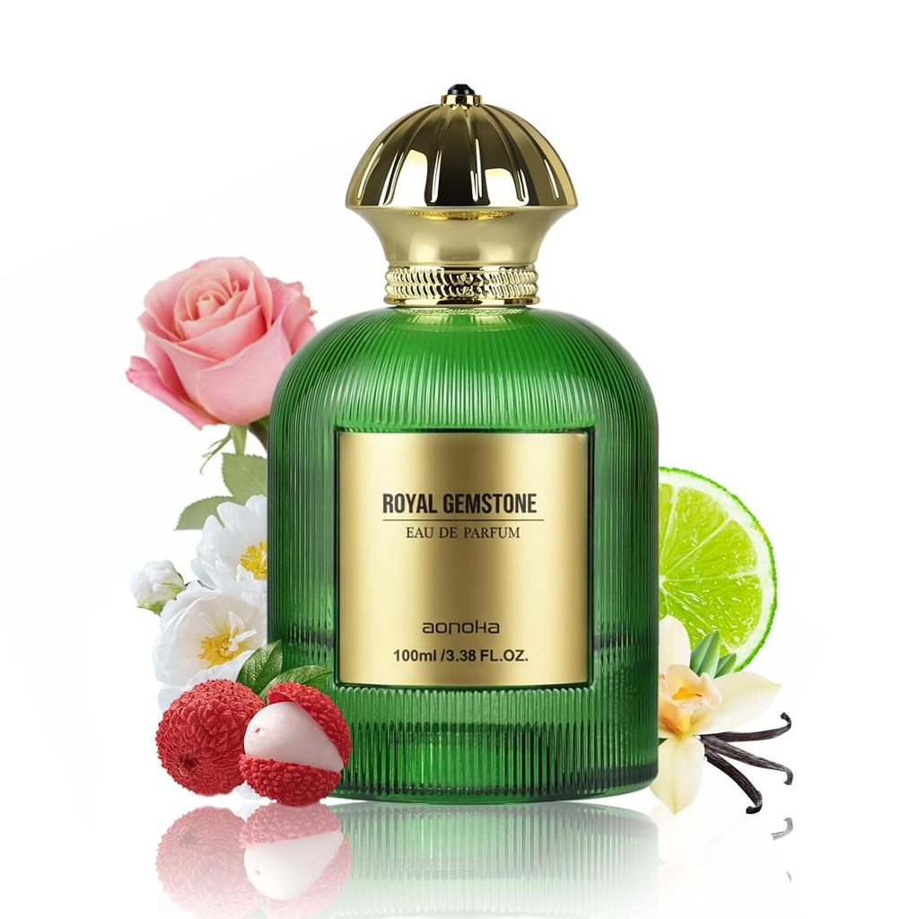 Lychee Rose – ดอกไม้หรูหราสําหรับผู้หญิง Eau de Parfum ติดทนนาน 3.3 Fl Oz | Rhubarb & Lychee with Ro