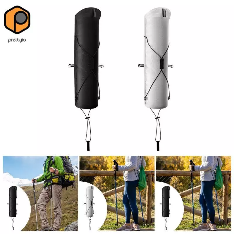 Prettyia Trekking Pole Carry Bag น้ำหนักเบา กันน้ำ โพลีเอสเตอร์ พับได้ เหมาะสำหรับการเดินป่าและใช้เป็นอุปกรณ์เสริม