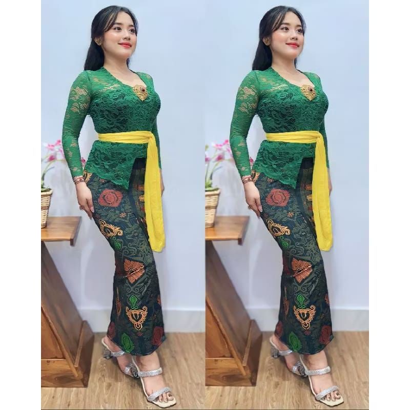 Brocade Kebaya/Modern Kebaya/ผู้หญิงแขนยาว Kubaru Kebaya