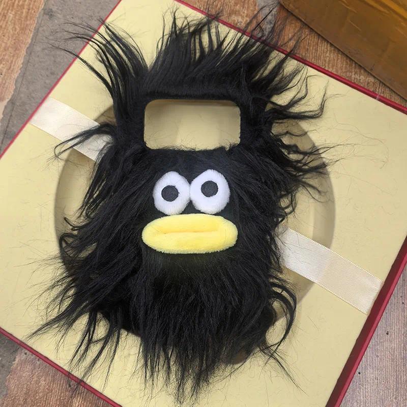 3D ตลก Hairy สําหรับ VIVO Y05 V70 V60 V50 V40 Lite Y29 Y28 Y400 Y100 Y04 Y03 Y31D Y20 Y19 Y15S Y35 นุ่ม DIY Plush Shell Cover