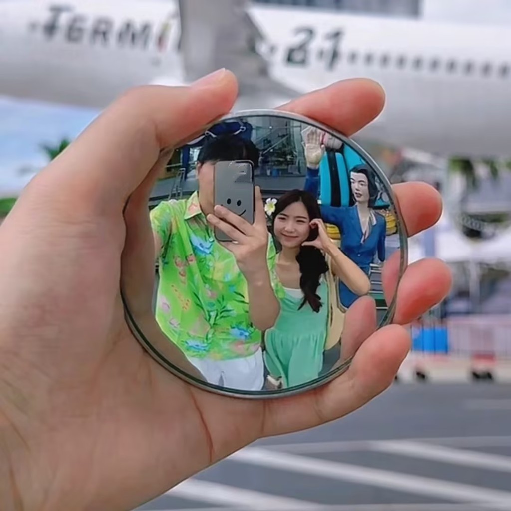 คู่รักกระจกเซลฟี่กระจกพกพาชุดกระจกDIY