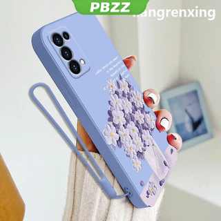 PBZZ เคสซิลิโคนนิ่ม ลายการ์ตูนดอกไม้ กันกระแทก สําหรับ oppo RENO 5 5g oppo RENO 4 4g reno5 5g YTYHH01
