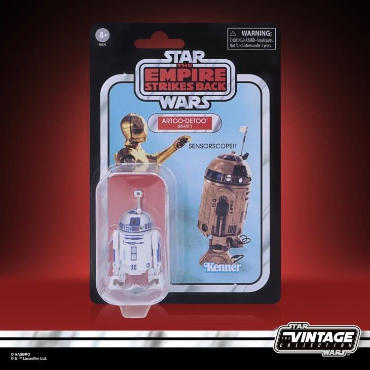 Star Wars 12 ซม. R2-D2 หุ่นยนต์ Retro Series Wall Card Action Figure