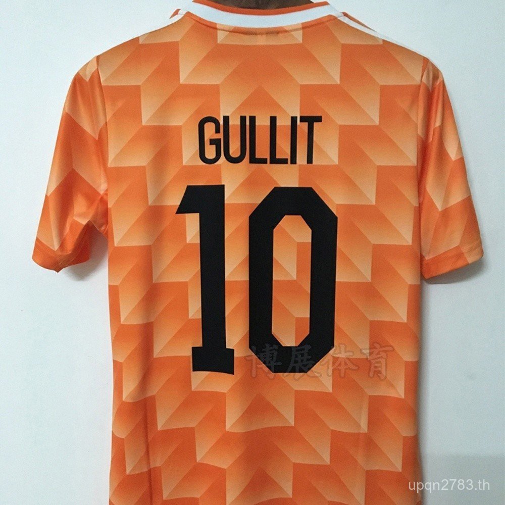 เสื้อฟุตบอล Retro Home Away 1988 เนเธอร์แลนด์สไตล์เยือนของ Ruud Gullit และ Marco van Basten