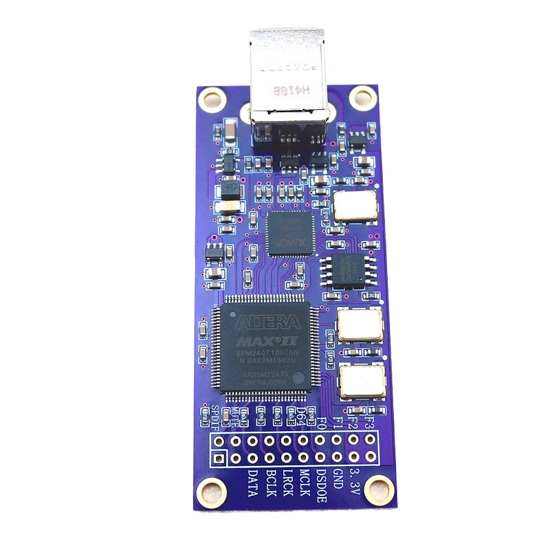 XMOS XU316 CPLD USB Digital Interfac 768K DSD512 ความเข้ากันได้ Amanero การ์ด USB