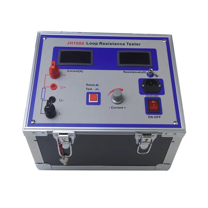 ความแม่นยําสูง 100A Micro Ohmmeter Loop Resistance Tester Meter อุปกรณ์ทดสอบ Switch-Gear Test Loop เ