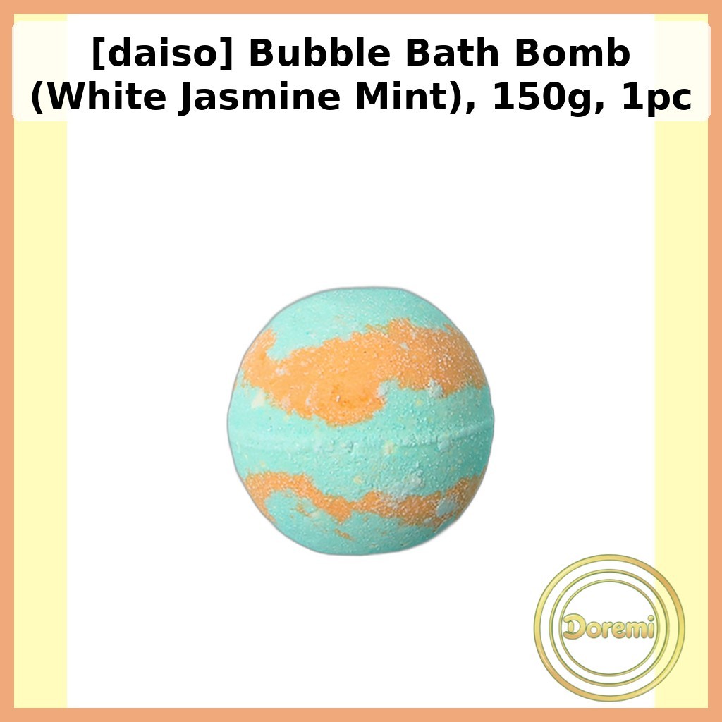 [daiso] Bubble Bath Bomb (White Jasmine Mint), 150g, 1pc / Korean Bubble Bath Bomb / Fizzy Relaxatio