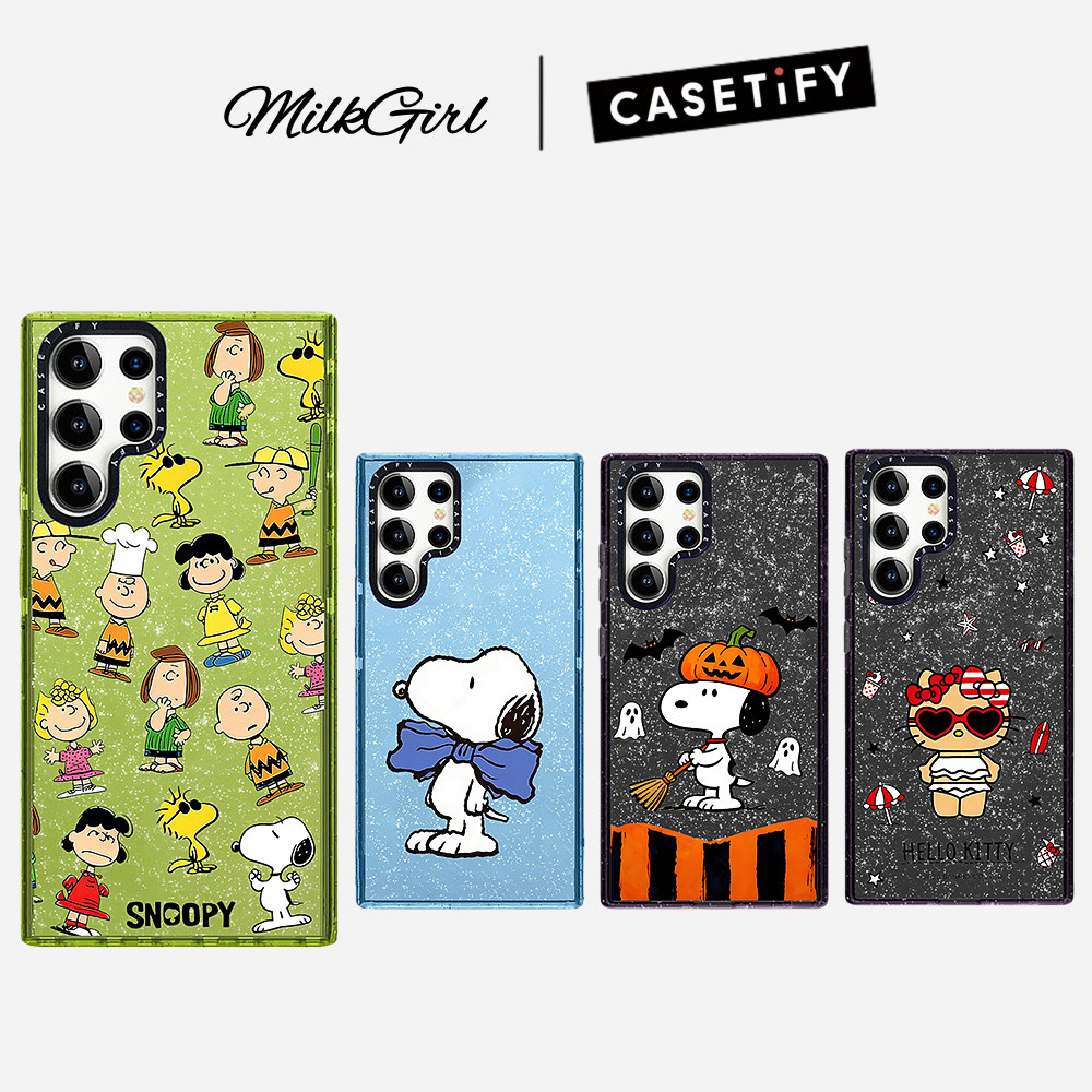 Gitter การ์ตูนครอบครัวและสุนัข Samsung สําหรับ Samsung Galaxy S26 25 24 23 22 UItra S25 24 Plus กันกระแทกป้องกันปลอก