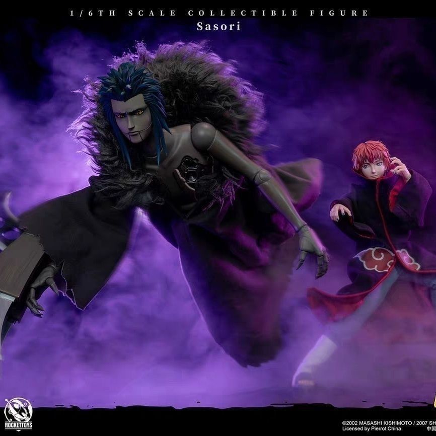 พร้อมสต็อก ROCKETtoys Naruto Scorpion Xiao Organization Akasa Scorpion 1/6 ผลิตภัณฑ์สําเร็จรูปของเล่