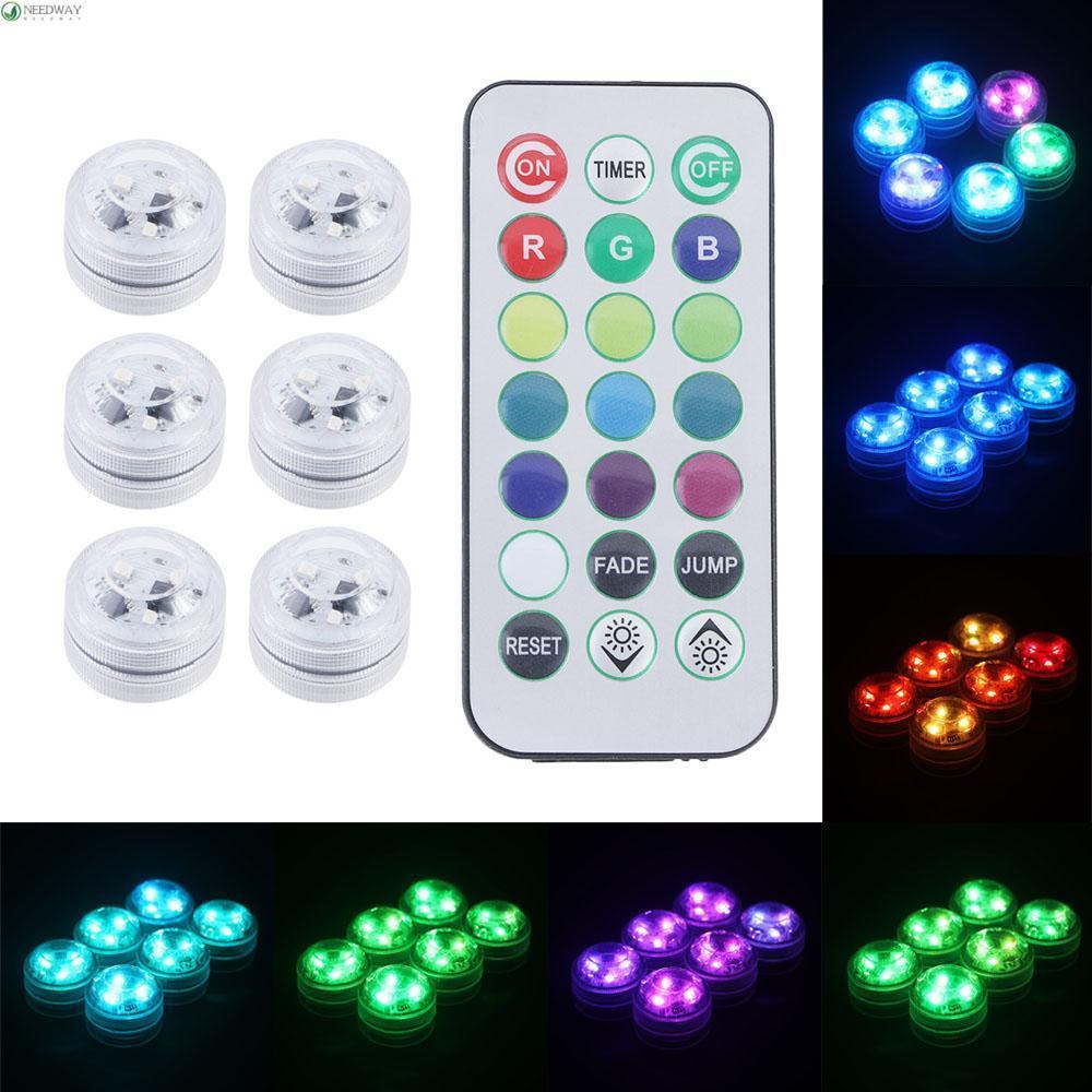 Needway ไฟ LED RGB ใต้น้ํา สําหรับตกแต่งตู้ปลา สระว่ายน้ํา แจกัน ปาร์ตี้